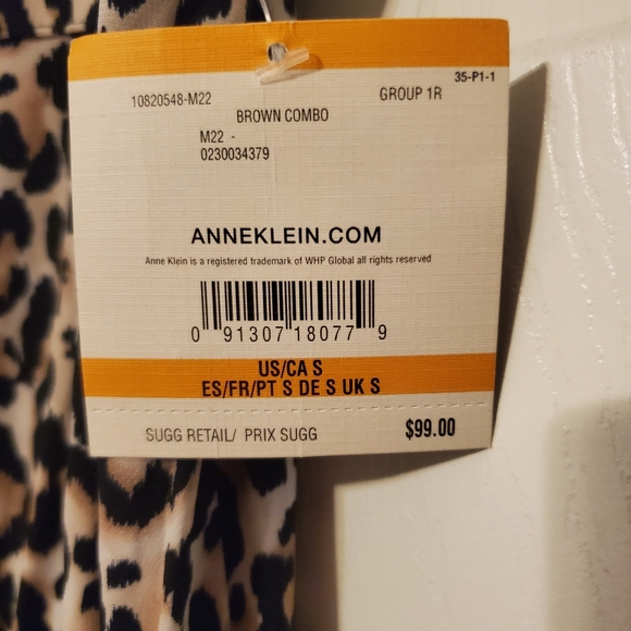 NWT- Anne Klein Animal Print Romper - Picture 8 of 10